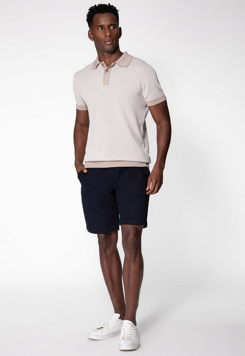 Camisa Polo Tricot Eco Bege
