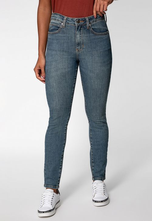 Calça Jeans High Rise Skinny Azul