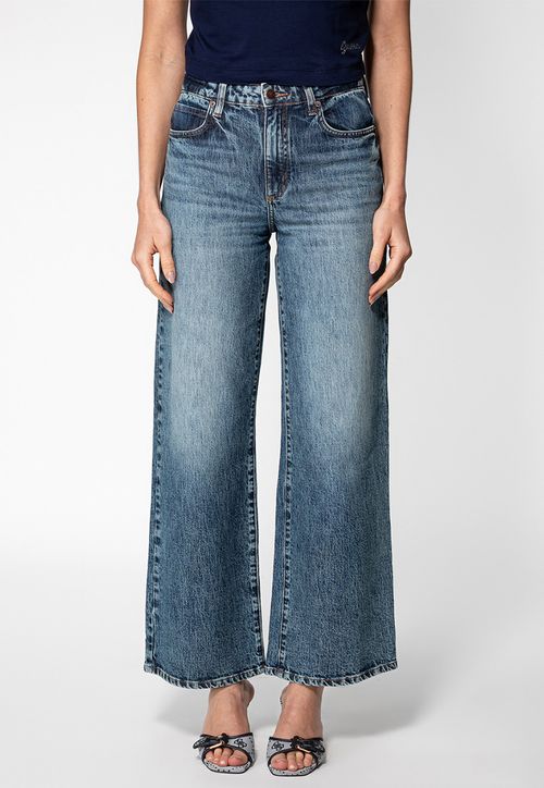 Calça Jeans Wide Leg Azul