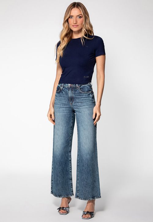 Calça Jeans Wide Leg Azul