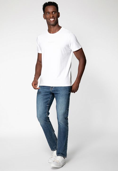 Calça Jeans Slim Tapered Azul