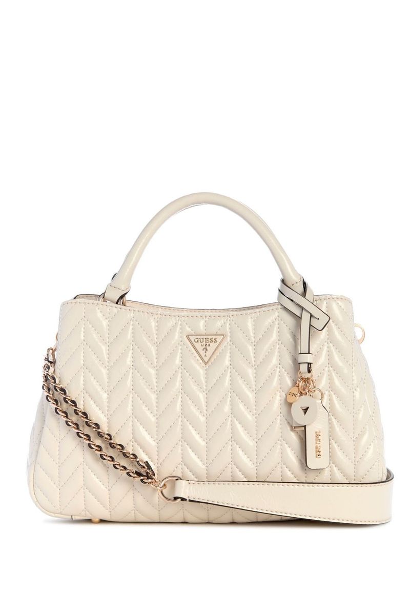 Bolsa Cheryl Compartimentos Satchel Cinza - GuessBrasil