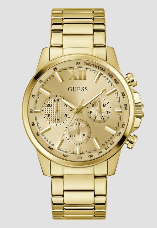 Relógio Cronógrafo Multifuncional Aço Dourado