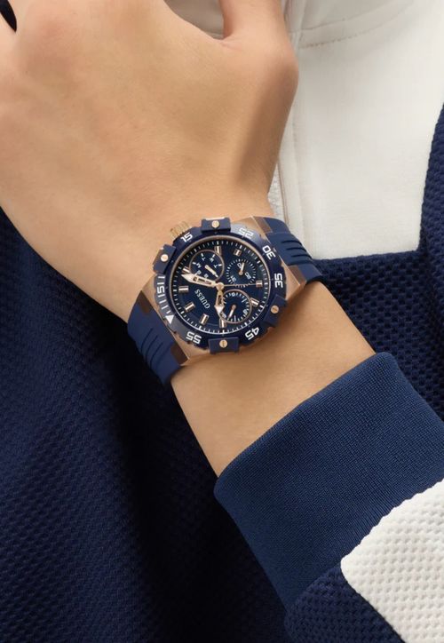 Relógio Sport Multifunção Silicone Azul