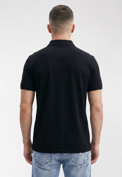 Camisa Polo Bordado Los Angeles Preto