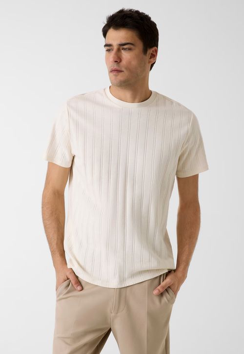 Camiseta Malha Trabalhada Off White