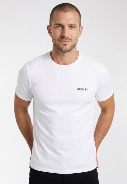 Camiseta Guess Silk Gola C Branco