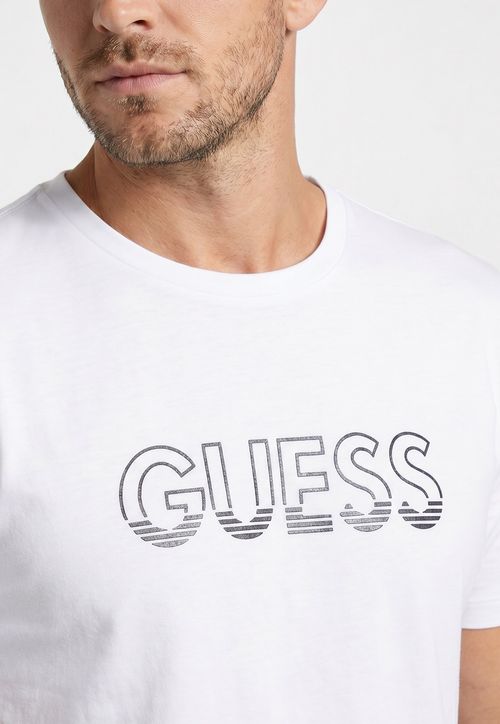 Camiseta Logo Guess Furta Cor Branco