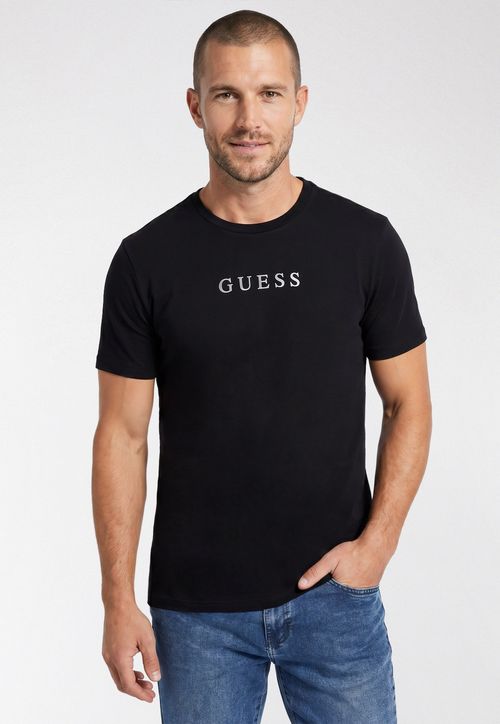 Camiseta Logo Guess Furta Cor Preto