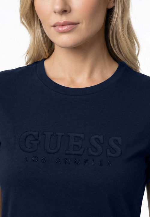Camiseta Guess Logo Azul Escuro