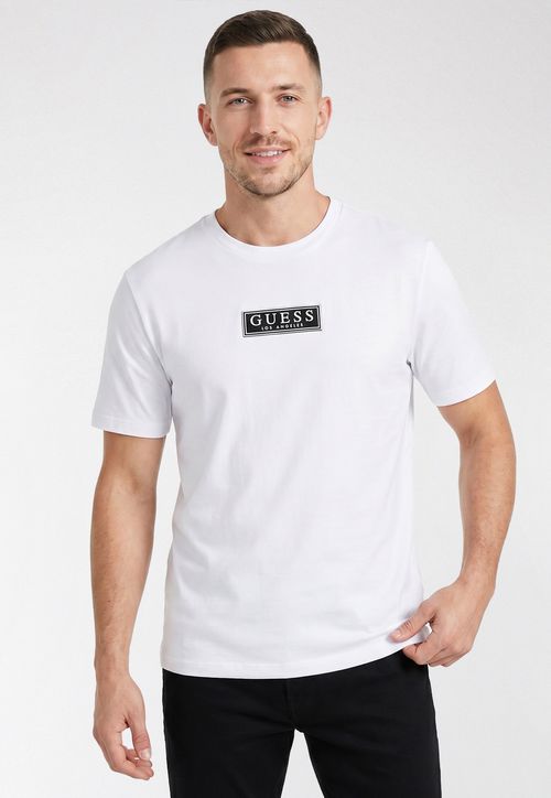 Camiseta Guess Patch Silicone Branco