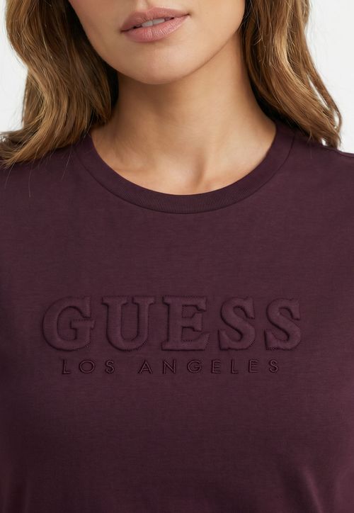 Camiseta Guess Logo Bordô