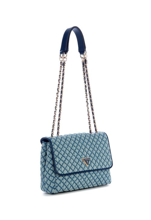 Bolsa Giully II 2 Compartimentos Transversal Flap Azul