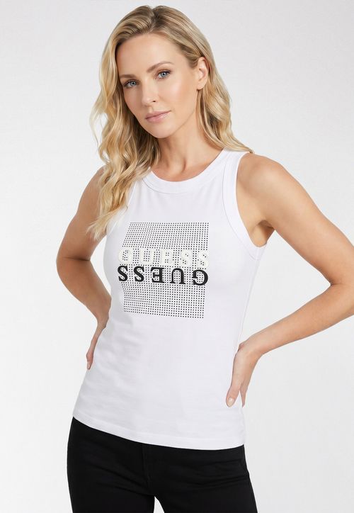 Regata Guess Silk Hotfix Branco