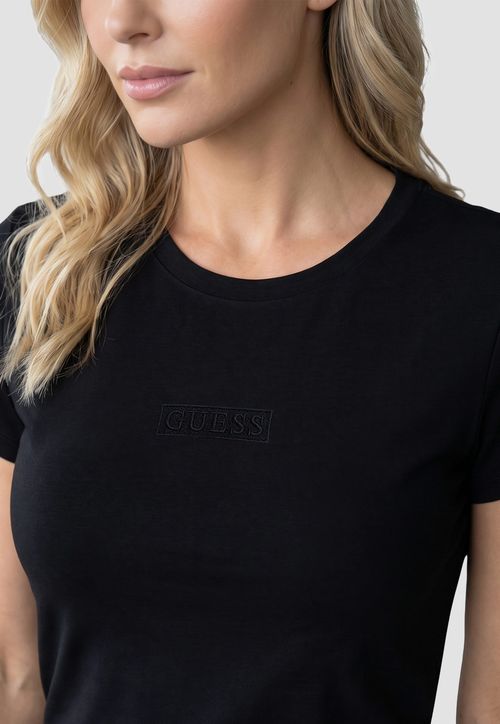 Camiseta Bordado Guess Los Angeles Preto