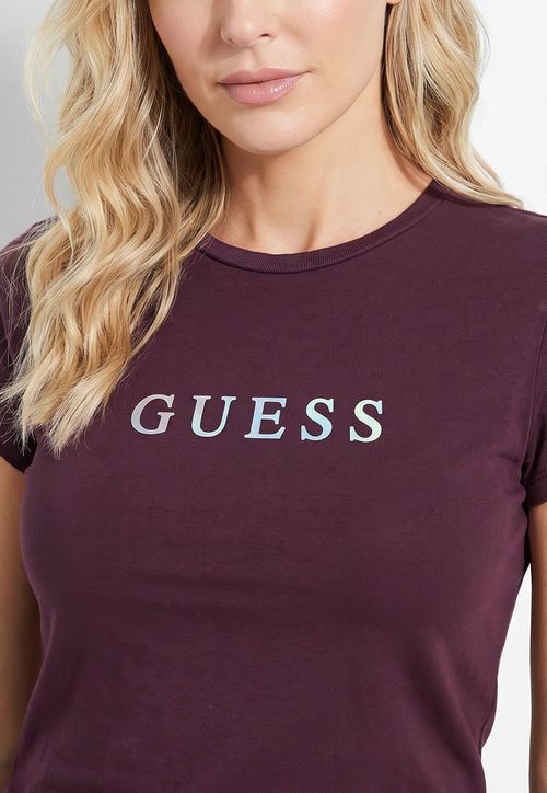 Camiseta GUESS Silk Bordô