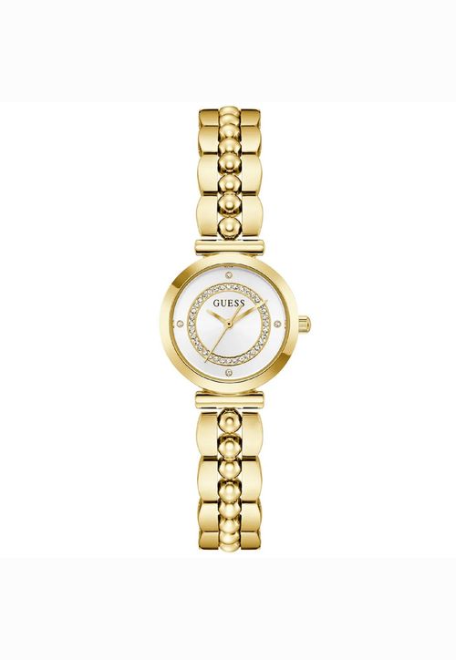 Relógio Guess Caixa E Pulseira Aço Dourado