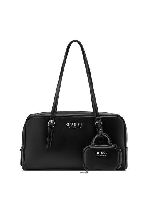 Bolsa Justina Shoulder Satchel Preto