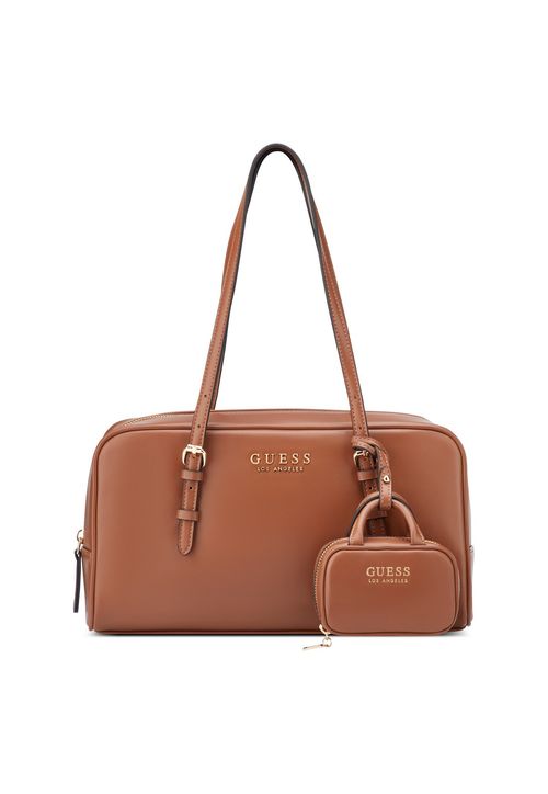 Bolsa Justina Shoulder Satchel Marrom