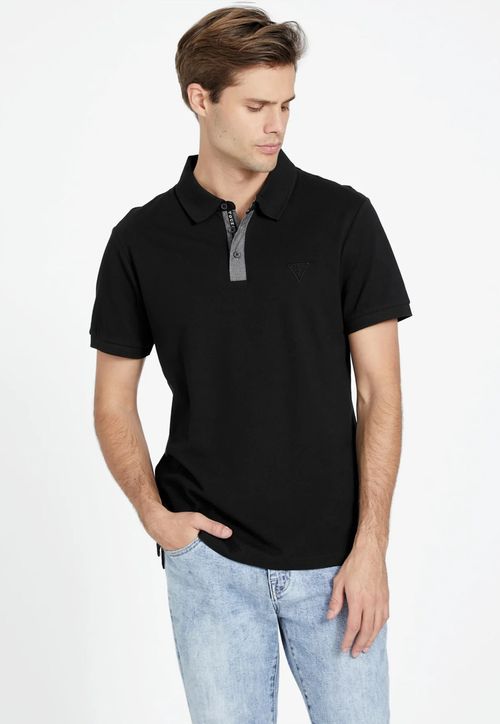 Camisa Polo Piquet Chambrey Preto