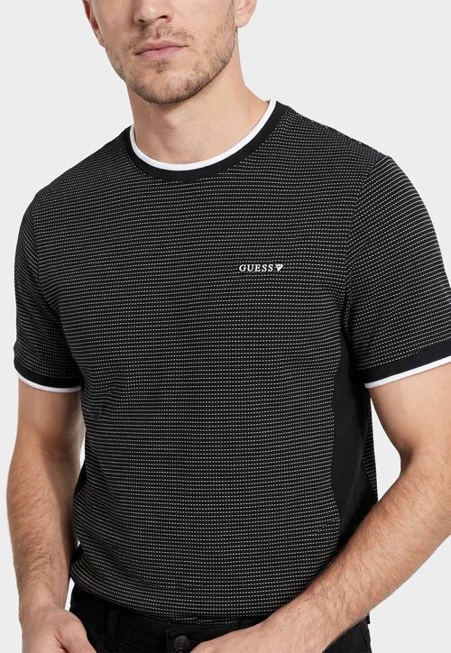 T-shirt Mc Malha Jacquard Preto