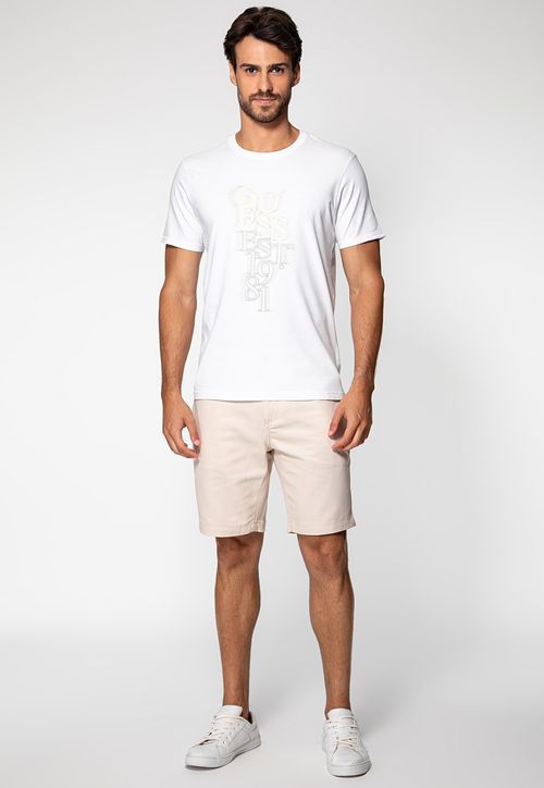 Bermuda Sarja Acetinada Off White