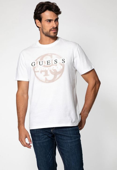 Camiseta Eco Patch Logo Branco