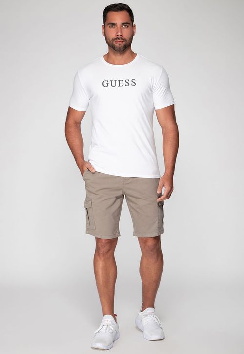 Bermuda Cargo Sarja Guess Verde Claro
