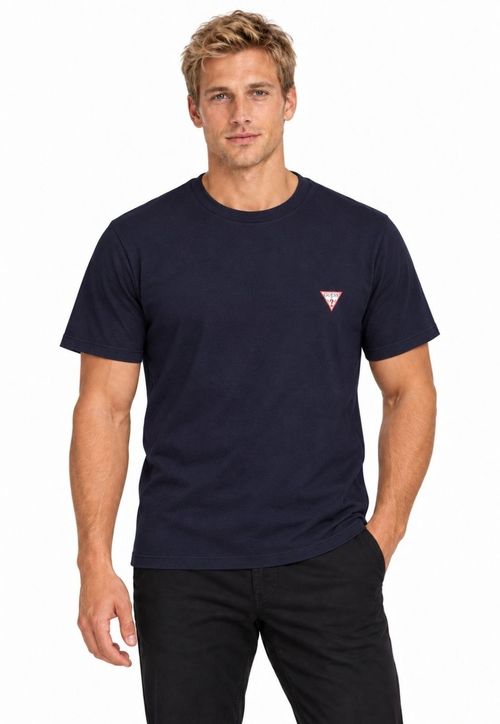 Camiseta Guess Triangulo Original Pq Azul Escuro