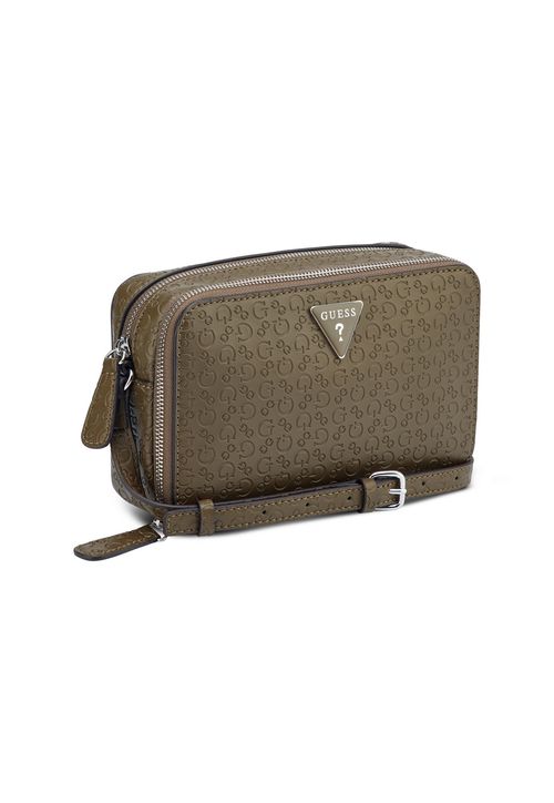 Bolsa Mini Lisa 2 Compartimentos Transversal Verde Musgo
