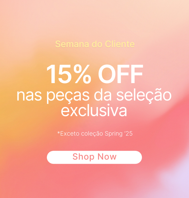 15% OFF! Confira!